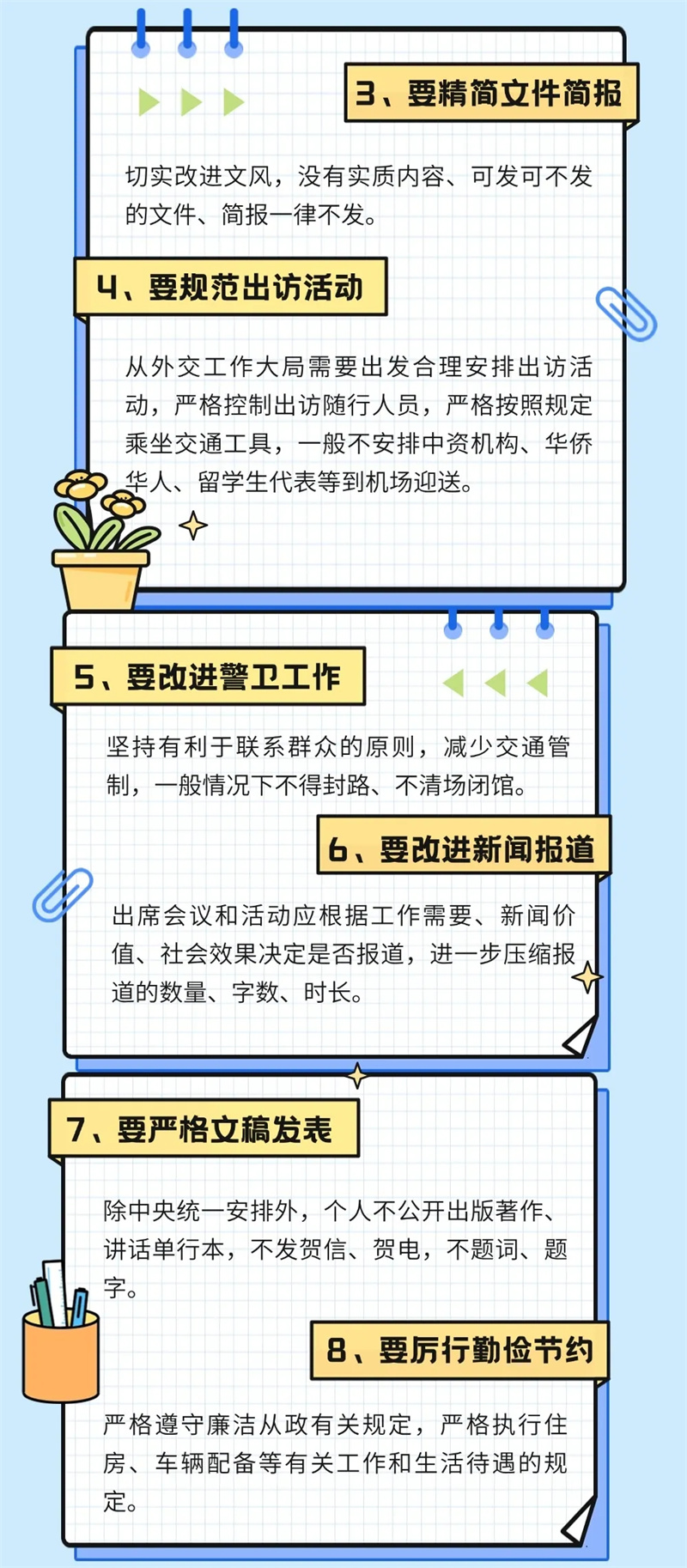 一图读懂中央八项规定精神3